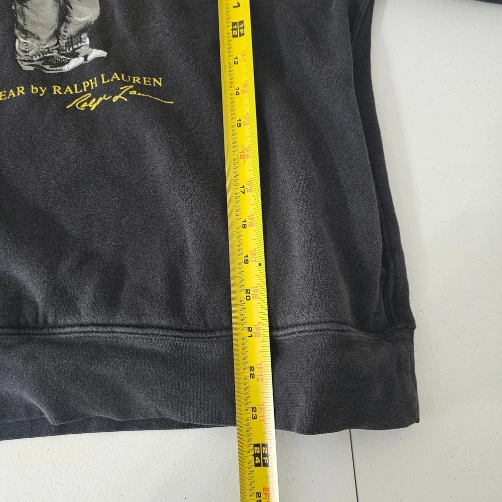 Polo Ralph Lauren Lunar NY Polo Bear Tiger Hoodie XL (18-20) Black Preppy Casual